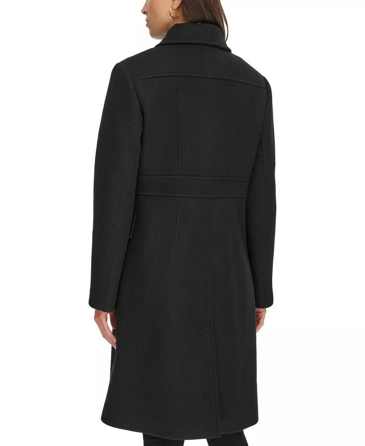 Women's Hooded Single-Breasted Coat, Created for Modazone Black - 2