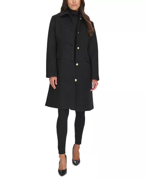 Women's Hooded Single-Breasted Coat, Created for Modazone Black - 8