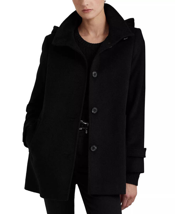 Women's Hooded Walker Coat, Created for Macy's Black - 3