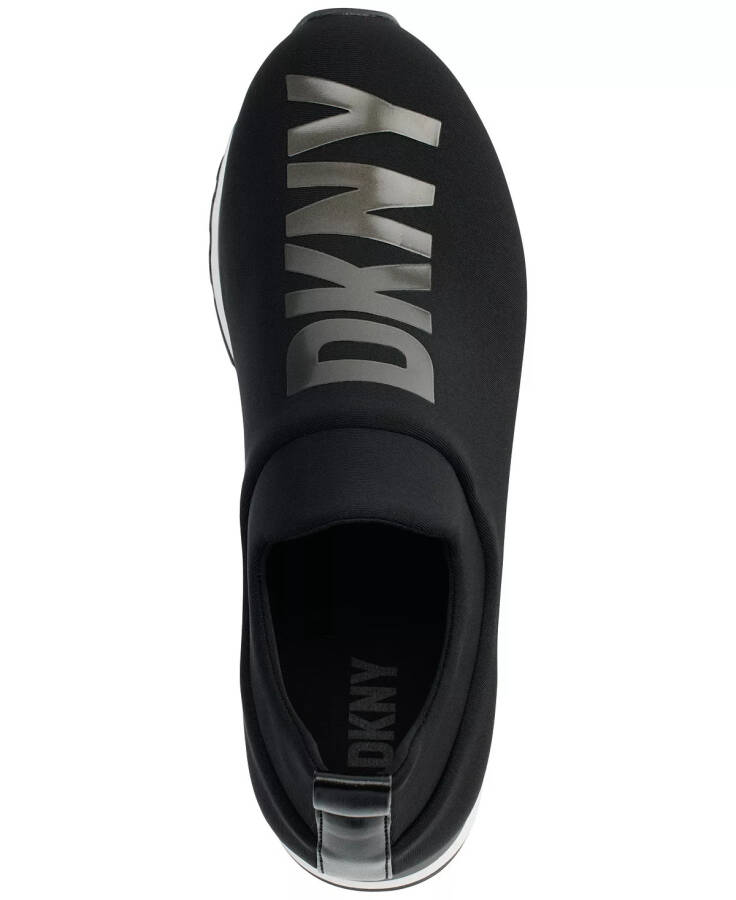 Women's Jadyn Logo Slip-On Sneakers, Created for Macy's Black/ Dark Gunmetal - 4