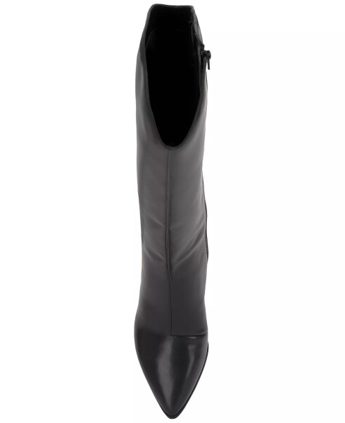 Women's Jovie Pointed-Toe Knee High Boots, Created for Macy's Black Smooth - 4