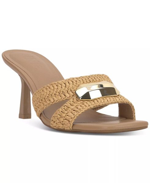 Women's Kadri Woven Slide Sandals, Created for Modazone Natural Raffia - 1