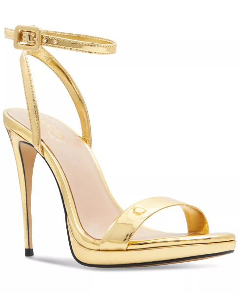 Women's Kat Two-Piece Platform Dress Sandals Gold Metallic - 1