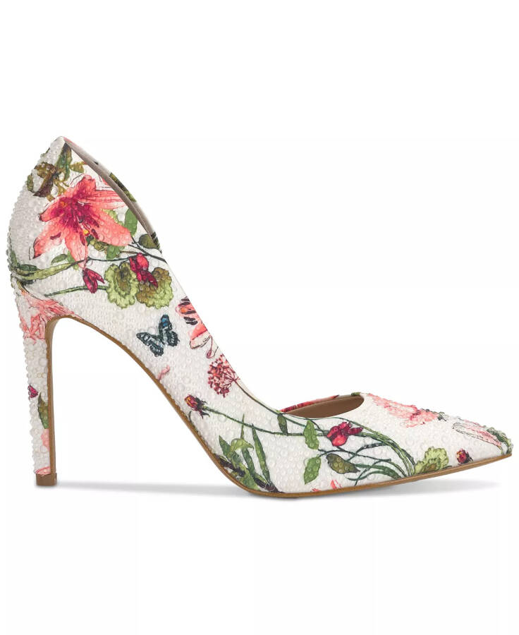 Women's Kenjay d'Orsay Pumps, Created for modazone White Floral - 2