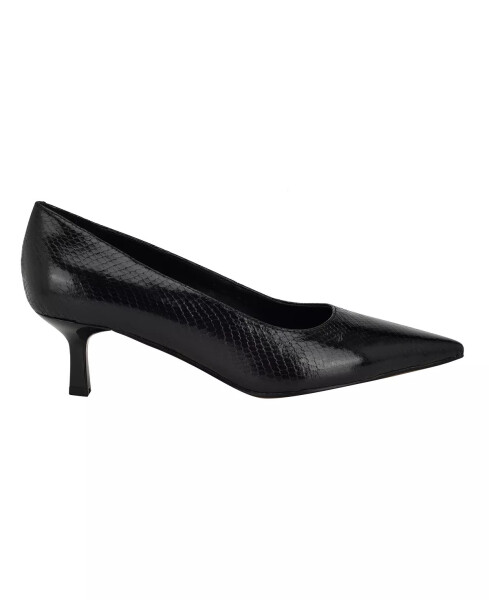 Women's Kierra Slip-On Pointy Toe Dress Pumps Black Snake - 2