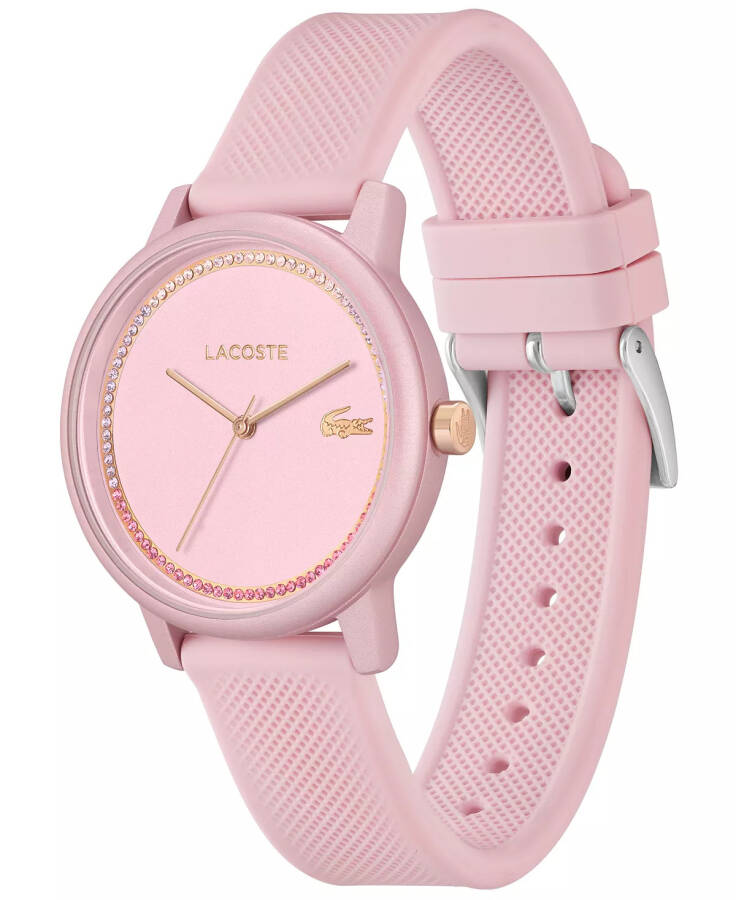 Women's L 12.12 Go Blush Silicone Strap Watch 36mm Blush - 3