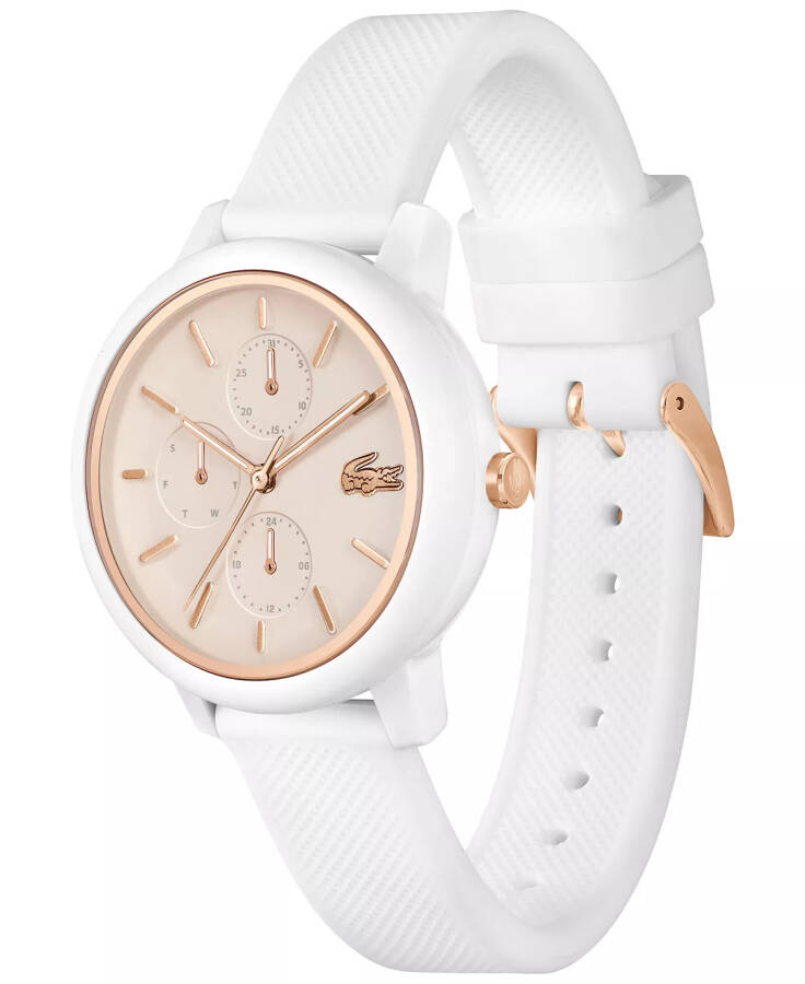 Women's L.12.12 Multi White Silicone Strap Watch 38mm White - 2