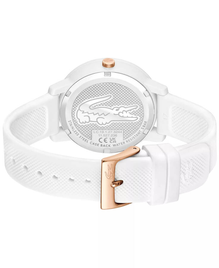 Women's L.12.12 Multi White Silicone Strap Watch 38mm White - 3