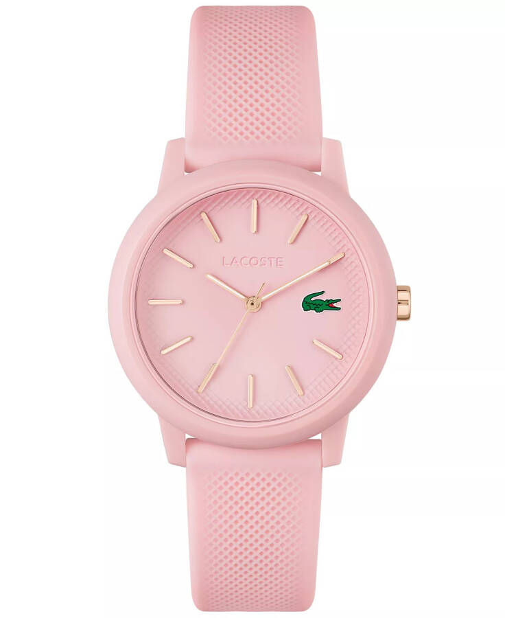 Women's L.12.12 Pink Silicone Strap Watch 36mm Pink - 1