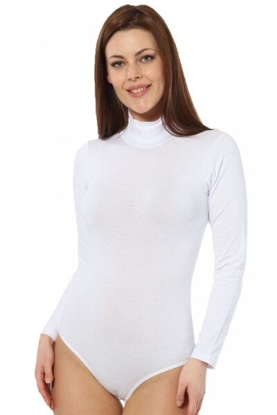 Women's Long Sleeve Turtleneck Snap Snap Body 260 - 2