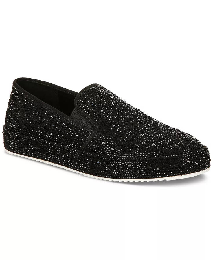 Women's Lenna Slip-On Embellished Sneakers, Created for Modazone Black Bling - 1