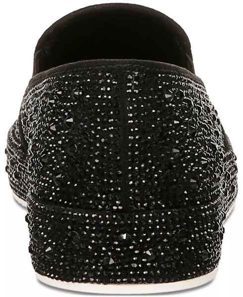 Women's Lenna Slip-On Embellished Sneakers, Created for Modazone Black Bling - 3