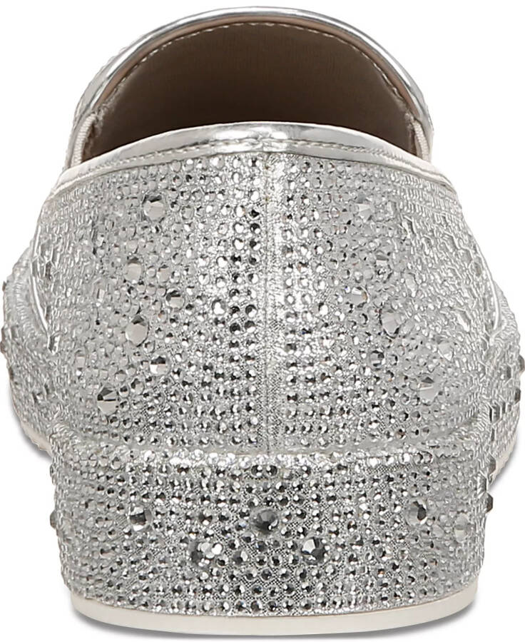 Women's Lenna Slip-On Embellished Sneakers, Created for Modazone Silver Bling - 3