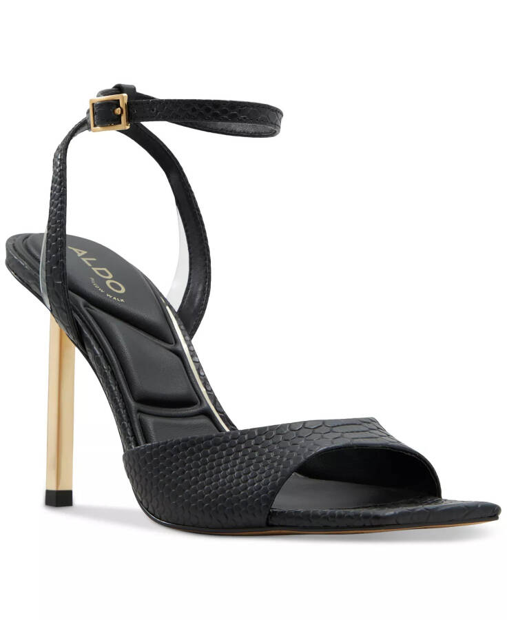 Women's Lettie Two-Piece Dress Sandals Black Snake - 1