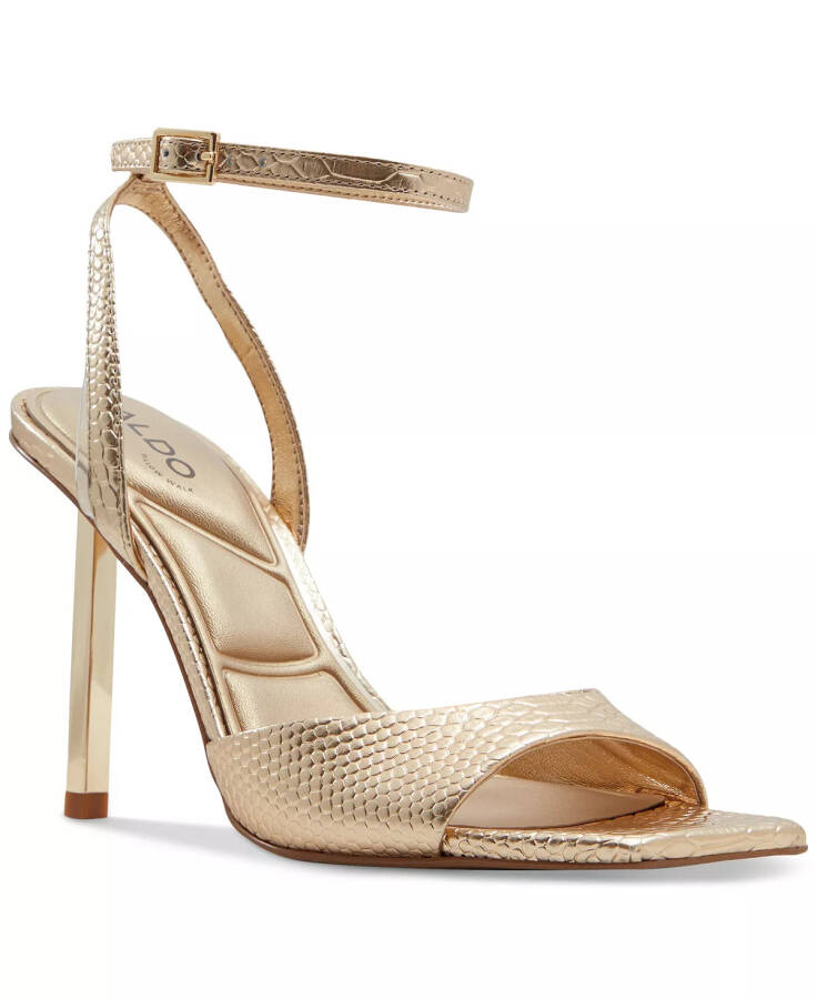 Women's Lettie Two-Piece Dress Sandals Gold Snake Metallic - 1