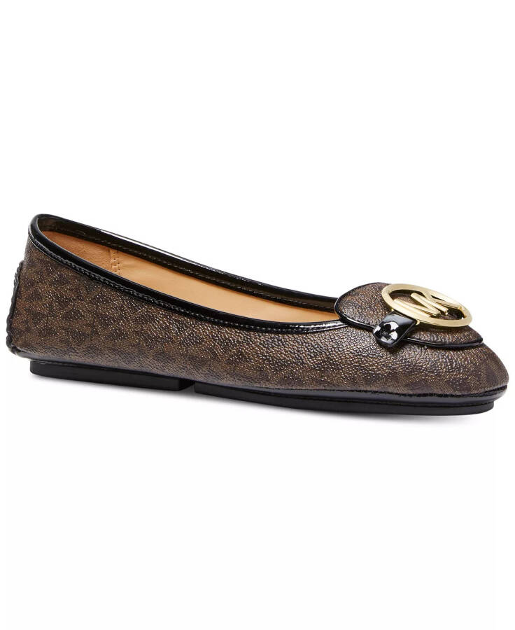 Women's Lillie Ballet Flats Brown Logo - 1