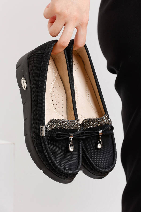 Women's Loafer 0004A - Black - 1