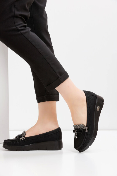 Women's Loafer 0004A - Black - 3