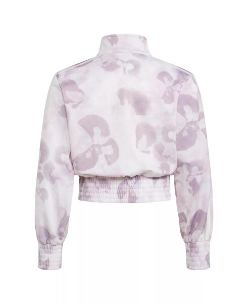 Women's Long Sleeve Full-Zip Printed Fashion Track Jacket Off White - 6