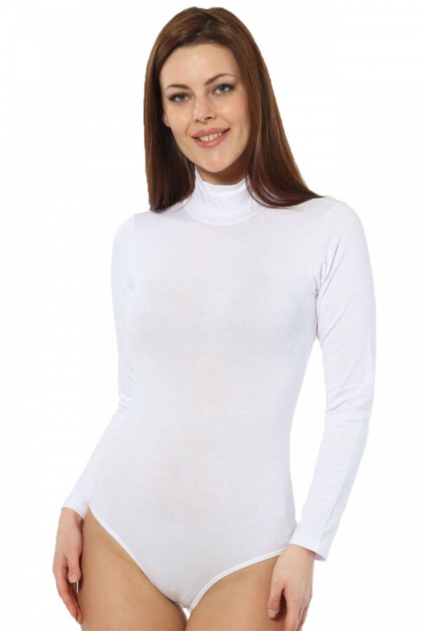 Women's Long Sleeve Turtleneck Snap Snap Body 260 - 1