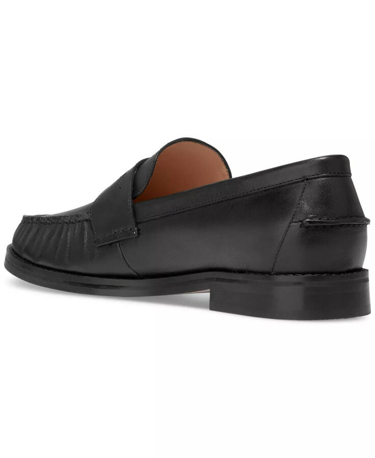 Women's Lux Pinch Penny Loafers Black Leather - 3