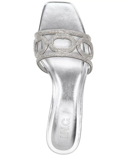 Women's Martinaa Slide Sandals, Created for Modazone Silver Bling - 5