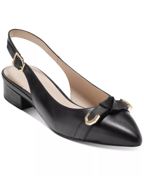 Women's Menlo Skimmer Flats Black Leather - 1