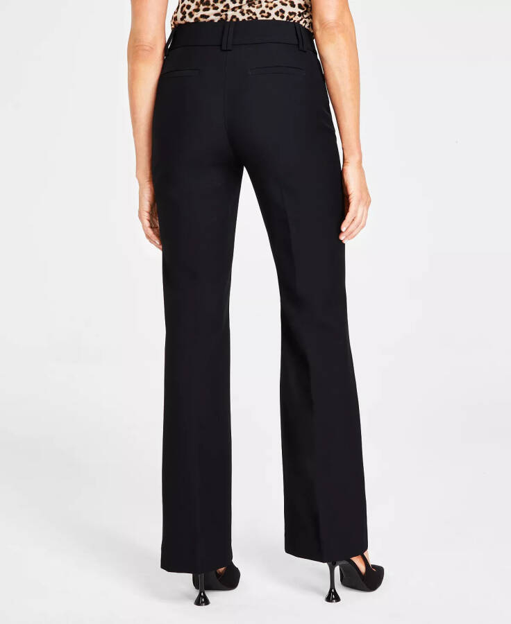 Women's Mid-Rise Bootcut Pants, Created for Modazone Deep Black - 6