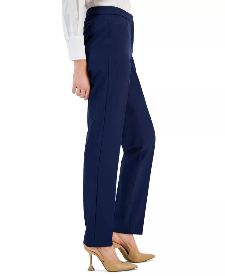 Women's Mid-Rise L-Pocket Straight-Leg Pants, Regular, Long & Short Lengths, Created for Modazone Indigo Sea - 3