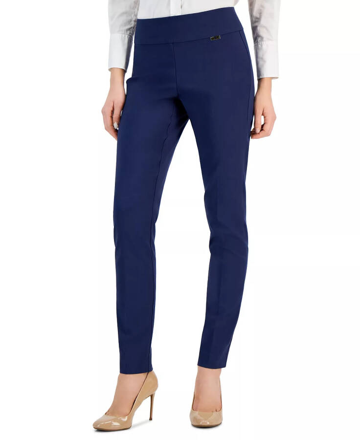 Women's Mid-Rise Skinny Pants, Regular, Long & Short Lengths, Created for Modazone Indigo Sea - 1