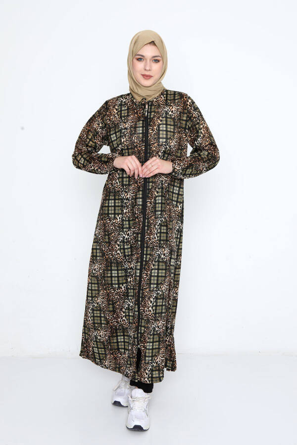 Women's Modest Prayer Dress with Zipper, Non-Sweating Prayer Clothes, Loose Ferace - 1