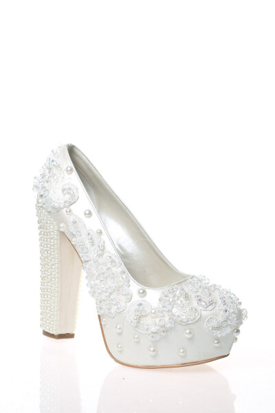 Women's Mother-of-Pearl Bridal Shoes 4002cnr - 3