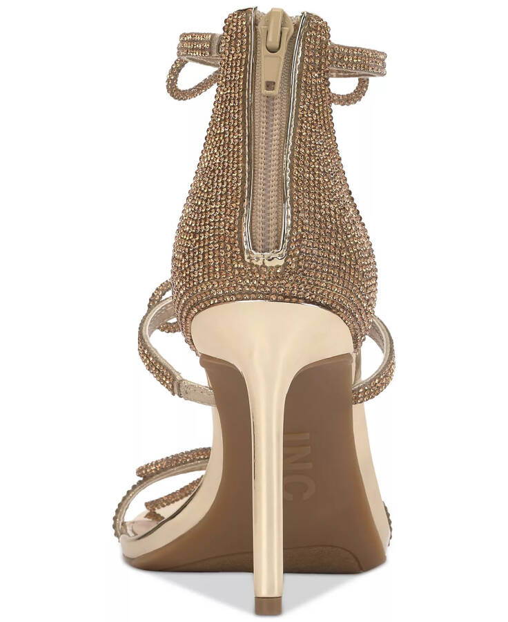 Women's Nolino Beaded Bow T-Strap Dress Sandals, Created for Modazone Gold Bling - 3