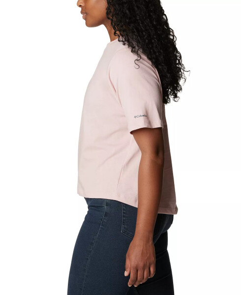 Women's North Cascades Cotton T-Shirt Dusty Pink College - 5