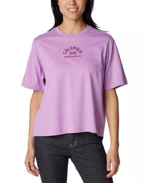 Women's North Cascades Cotton T-Shirt Gumdrop College - 1