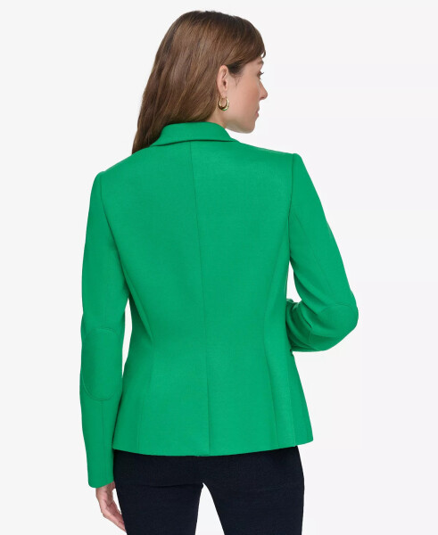 Women's Notched-Collar One-Button Blazer Jolly Green - 2