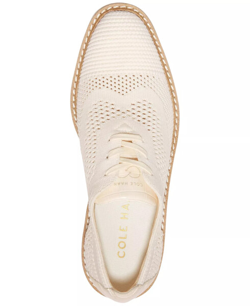 Women's OriginalGrand Stitchlite Platform Oxfords Ivory Knit, Croc Print, Sandollar - 4