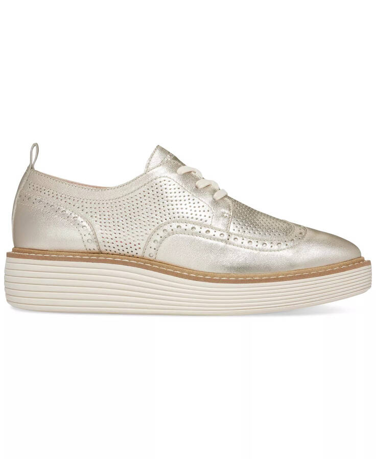 Women's OriginalGrand Wingtip Platform Oxfords Gold Talca, Ivory - 2