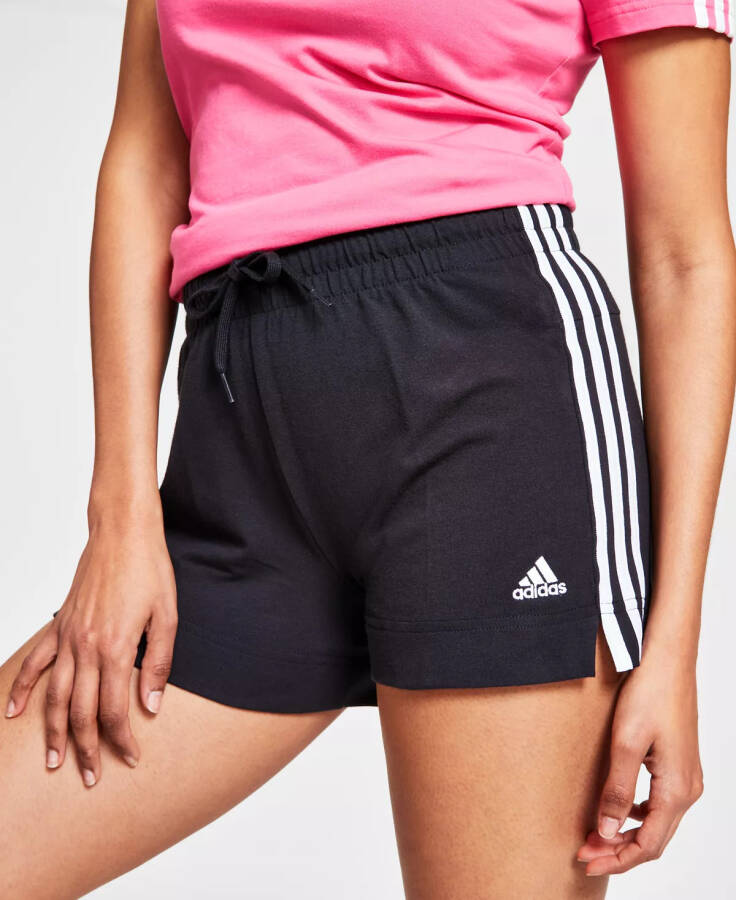 Women's Pacer 3-Stripes Knit Shorts Black/white - 4