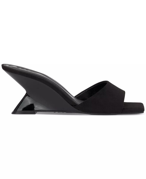 Women's Patrise Wedge Slide Sandals, Created for Modazone Black Micro - 2