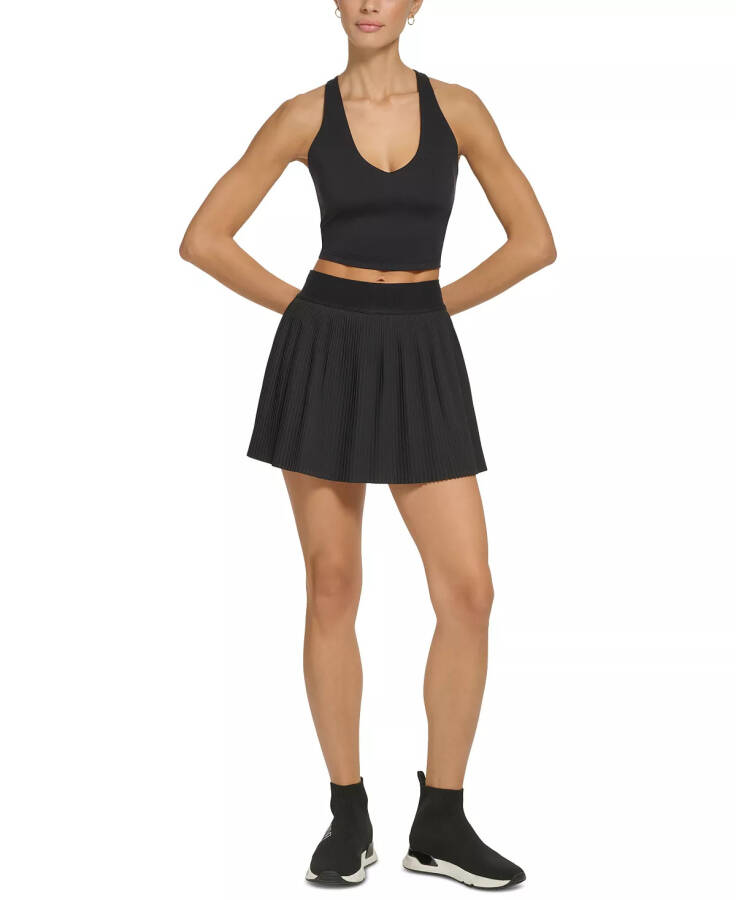 Women’s Performance Pleated Tennis Skirt Black - 1