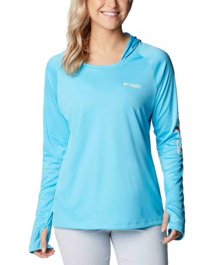 Women's PFG Hoodie Tidal Tee™ Active Top Atoll, White Lotus - 1