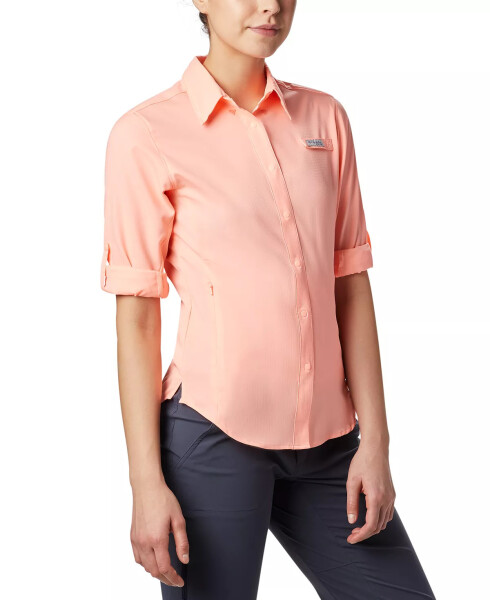 Women's PFG Tamiami II Long-Sleeved Shirt Tiki Pink - 2