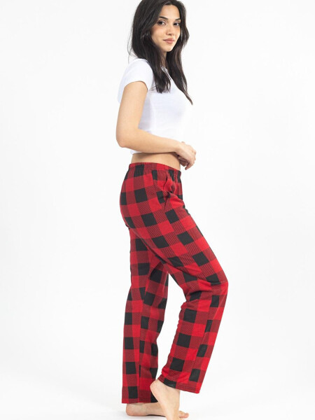 Women's Plaid Sweatpants - 2