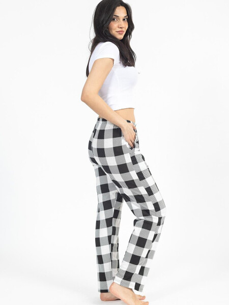 Women's Plaid Sweatpants - 2