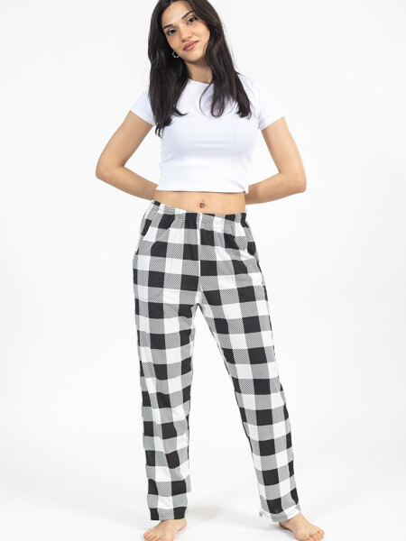 Women's Plaid Sweatpants - 4