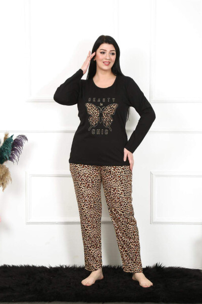 Women's Plus Size Long Sleeve Pajama Set 202205 - 1