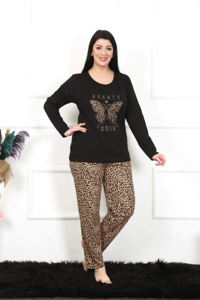 Women's Plus Size Long Sleeve Pajama Set 202205 - 3