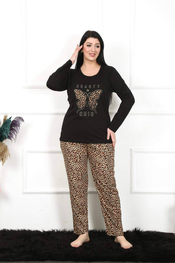 Women's Plus Size Long Sleeve Pajama Set 202205 - 6