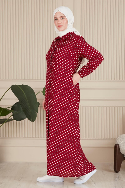 Women's Plus Size Polka Dot Dress - 13